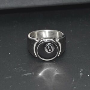 Silver 8 Ball Ring